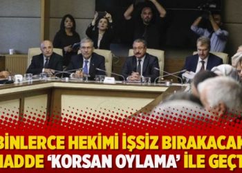 Binlerce hekimi işsiz bırakacak madde ‘korsan oylama’ ile geçti