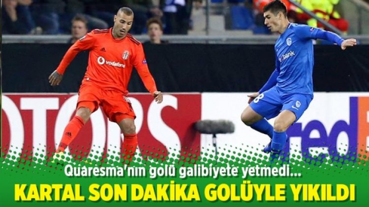 Kartal son dakika golüyle yıkıldı