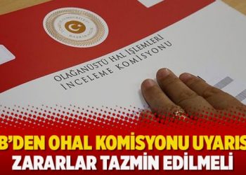 AB’den OHAL Komisyonu uyarısı: Zararlar tazmin edilmeli
