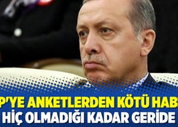 AKP’ye anketlerden kötü haber: Hiç olmadığı kadar geride