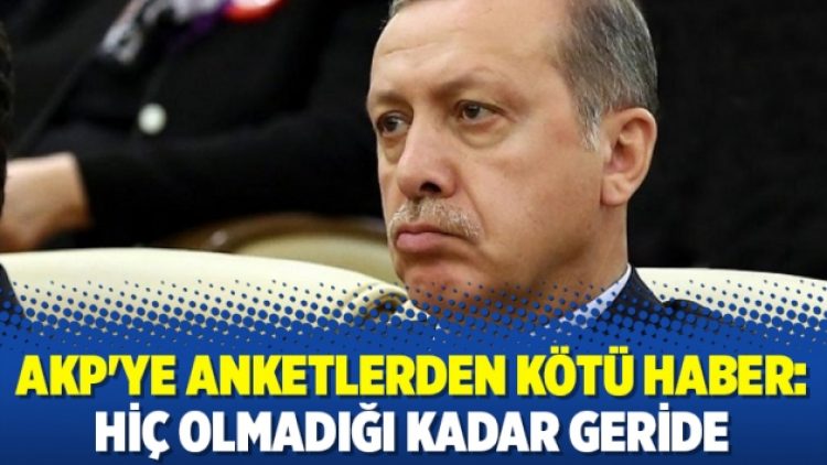 AKP’ye anketlerden kötü haber: Hiç olmadığı kadar geride