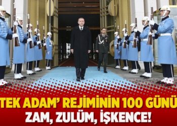 ‘Tek adam’ rejiminin 100 günü: Zam, zulüm, işkence!