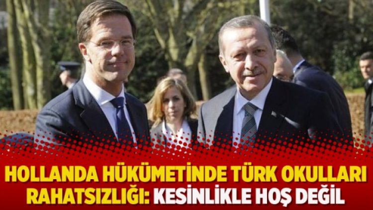 Hollanda hükümetinde ‘Türkiye Devlet Okulları’ rahatsızlığı: Kesinlikle hoş değil