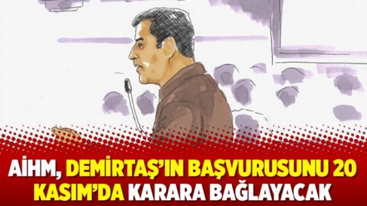 AİHM, Demirtaş’ın başvurusunu 20 Kasım’da karara bağlayacak