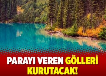 Parayı veren gölleri kurutacak