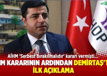 AİHM kararının ardından Demirtaş’tan ilk açıklama
