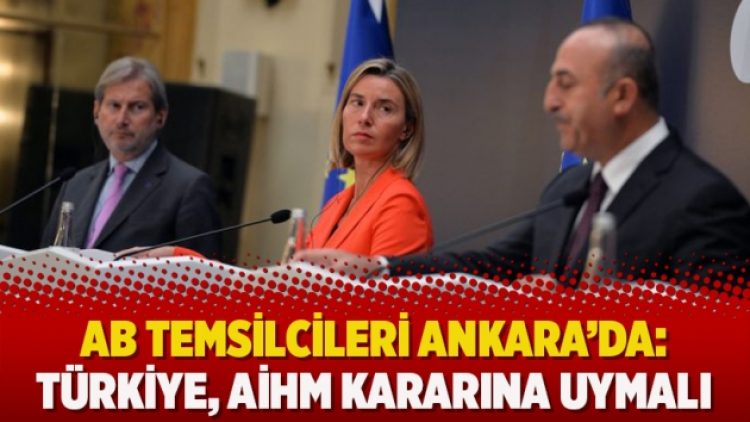 AB temsilcileri Ankara’da: Türkiye, AİHM kararına uymalı