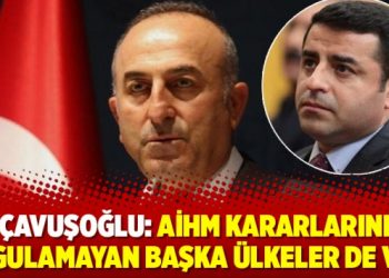 Çavuşoğlu: AİHM kararlarını uygulamayan başka ülkeler de var