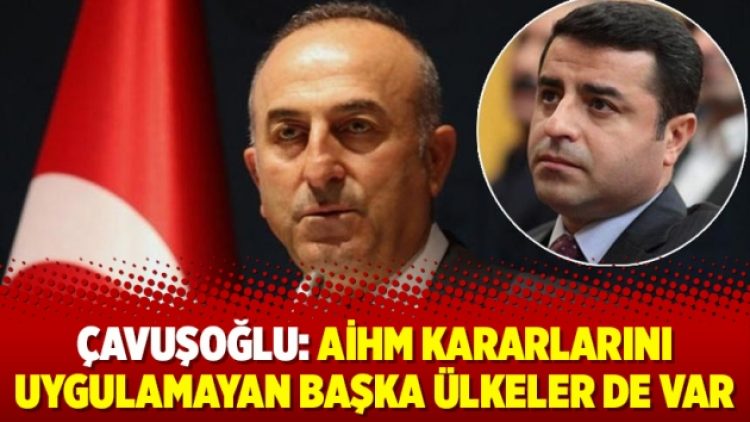 Çavuşoğlu: AİHM kararlarını uygulamayan başka ülkeler de var