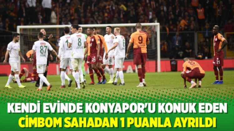 Kendi evinde Konyaspor’u konuk eden Galatasaray sahadan 1 puanla ayrıldı