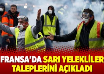 Fransa’da Sarı Yelekliler taleplerini açıkladı