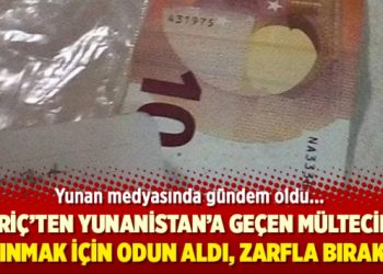 Meriç’ten Yunanistan’a geçen mülteciler ısınmak için odun aldı, zarfla para bıraktı