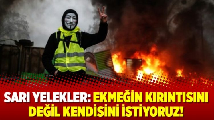 Sarı Yelekler: Ekmeğin kırıntısını değil kendisini istiyoruz!