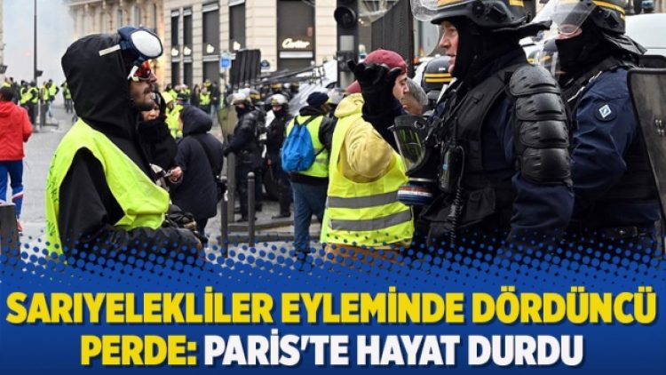 Sarıyelekliler eyleminde dördüncü perde: Paris’te hayat durdu
