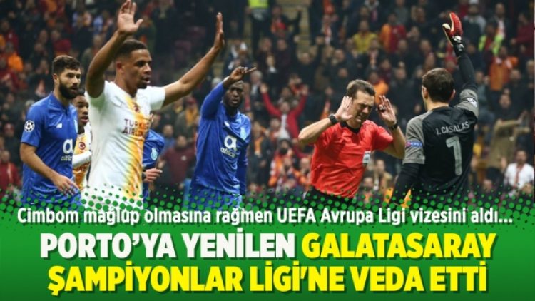 Galatasaray Şampiyonlar Ligi’ne veda etti