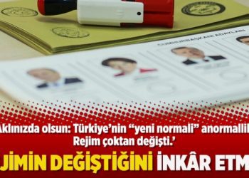 ‘Rejimin değiştiğini inkâr etmek’