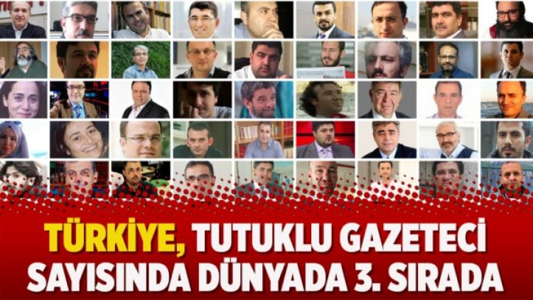Türkiye, tutuklu gazeteci sayısında dünyada 3. sırada