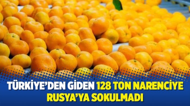 Türkiye’den giden 128 ton narenciye Rusya’ya sokulmadı