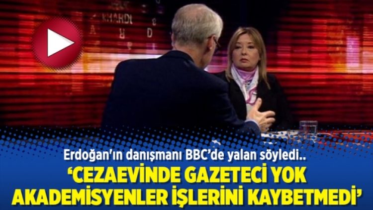 Erdoğan’ın danışmanı yalan söyledi: Cezaevinde gazeteci yok akademisyenler işlerini kaybetmedi
