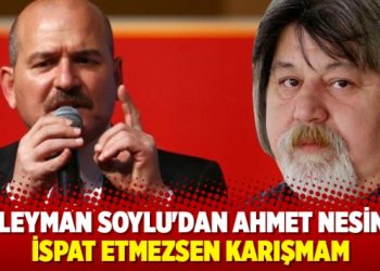 Soylu’dan Ahmet Nesin’e: İspat etmezsen karışmam