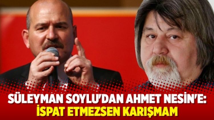 Soylu’dan Ahmet Nesin’e: İspat etmezsen karışmam