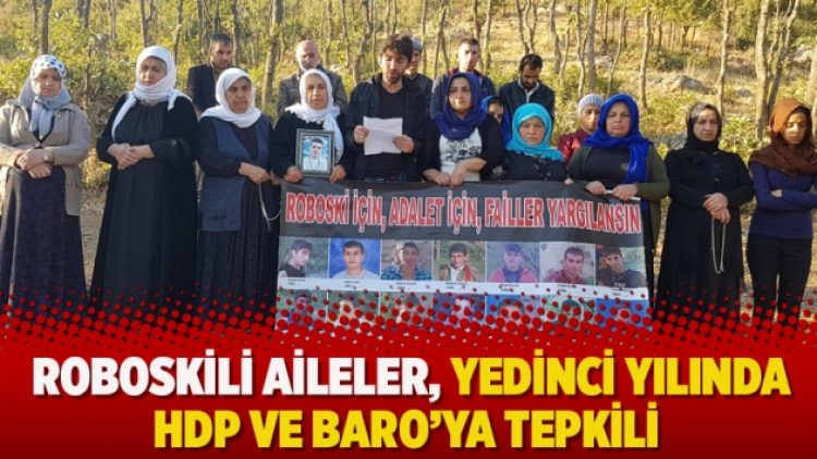 Roboskili aileler, yedinci yılında  HDP ve Baro’ya tepkili
