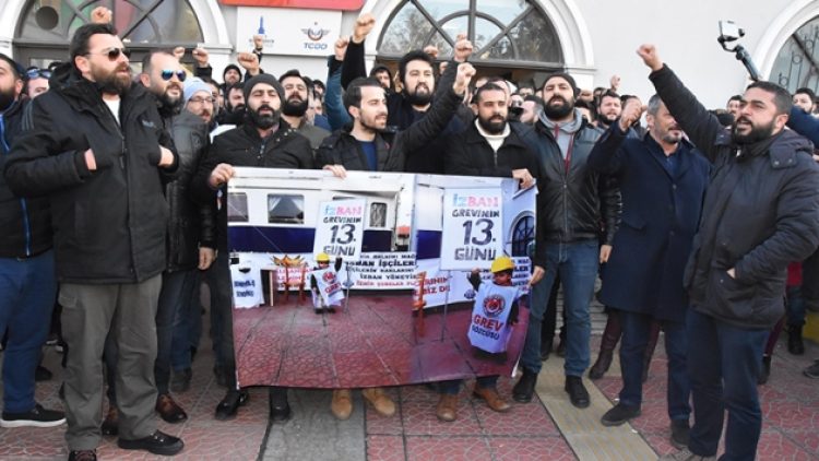 İZBAN işçileri greve devam etme kararı aldı