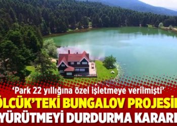 Gölcük’teki bungalov projesine yürütmeyi durdurma kararı