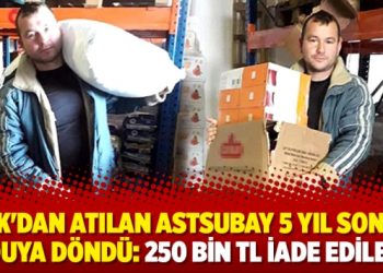 TSK’dan atılan astsubay 5 yıl sonra orduya döndü: 250 bin TL iade edilecek