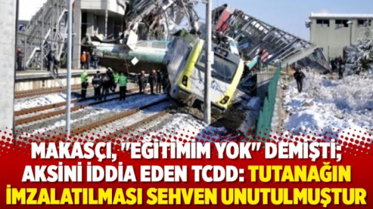TCDD’den makasçı açıklaması
