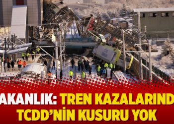 Bakanlık: Tren kazalarında TCDD’nin kusuru yok