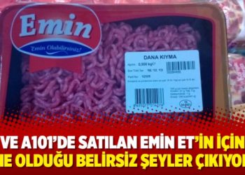 BİM ve A101’de satılan Emin Et’in içinden ne olduğu belirsiz şeyler çıkıyor