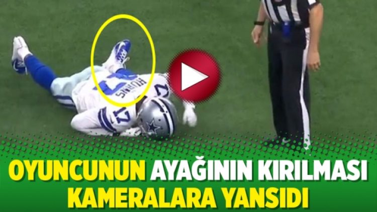 Oyuncunun ayağının kırılması kameralara yansıdı