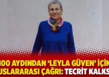 100 aydından ‘Leyla Güven’ için uluslararası çağrı: Tecrit kalksın!