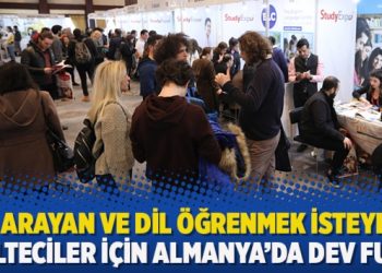 İş arayan ve dil öğrenmek isteyen Mülteciler için Almanya’da dev fuar