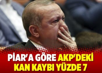 Piar’a göre AKP’deki kan kaybı yüzde 7