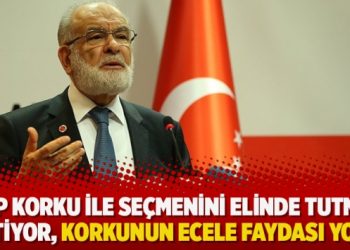 ‘AKP korku ile seçmenini elinde tutmak istiyor, korkunun ecele faydası yok’