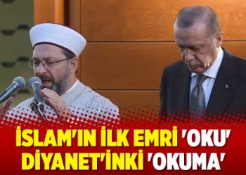 İslam’ın ilk emri ‘Oku’ Diyanet’inki ‘okuma’