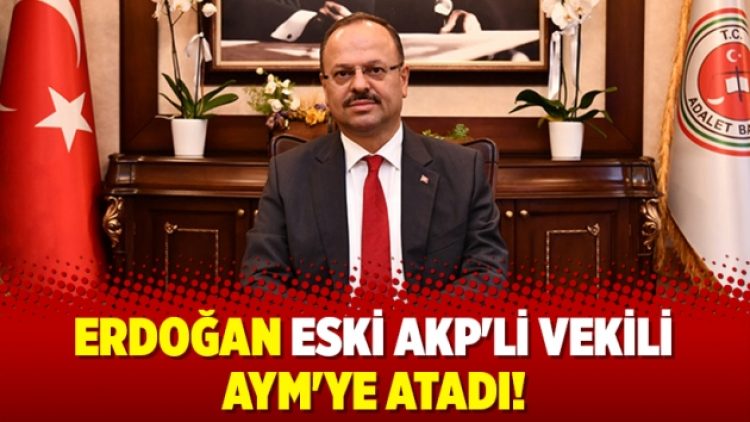 Erdoğan eski AKP’li vekili AYM’ye atadı!