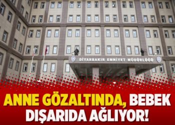 Anne gözaltında, bebek dışarıda ağlıyor!