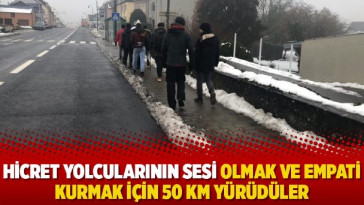 Yunanistan’daki ailelere dikkat çekmek için 50 kilometrelik yürüyüş