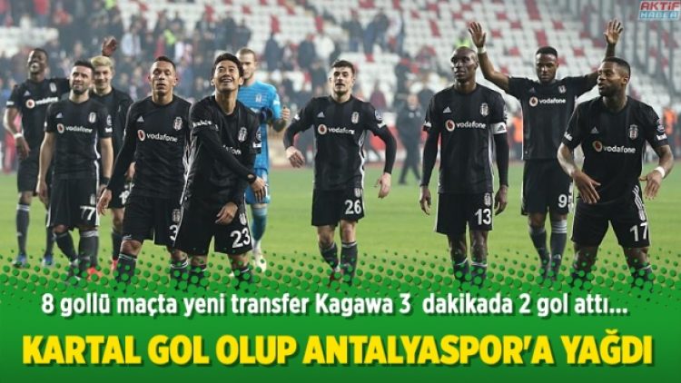 Beşiktaş gol olup Antalyaspor’a yağdı