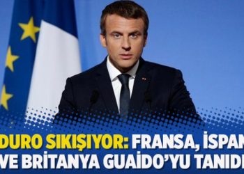 Maduro sıkışıyor: Fransa, İspanya ve Britanya Guaido’yu tanıdı