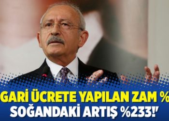 ‘Asgari ücrete yapılan zam %26, soğandaki artış %233!’