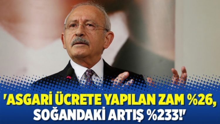 ‘Asgari ücrete yapılan zam %26, soğandaki artış %233!’