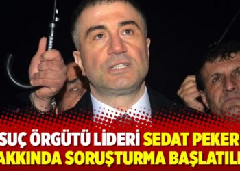 Sedat Peker hakkında soruşturma başlatıldı