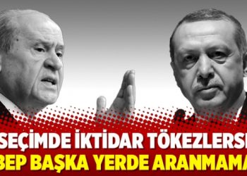 ‘Seçimde iktidar tökezlerse sebep başka yerde aranmamalı’
