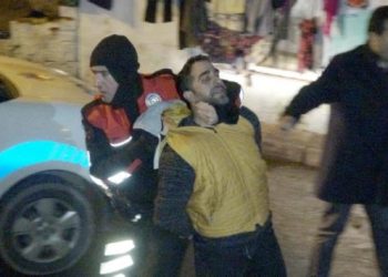 Asker uğurlamada altı polis hastanelik