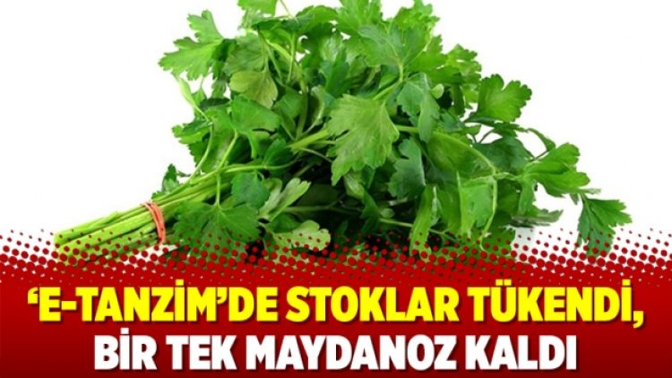 ‘E-tanzim’de stoklar tükendi, bir tek maydanoz kaldı