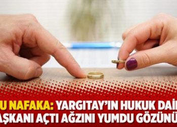 Konu nafaka: Yargıtay’ın hukuk dairesi başkanı açtı ağzını yumdu gözünü…